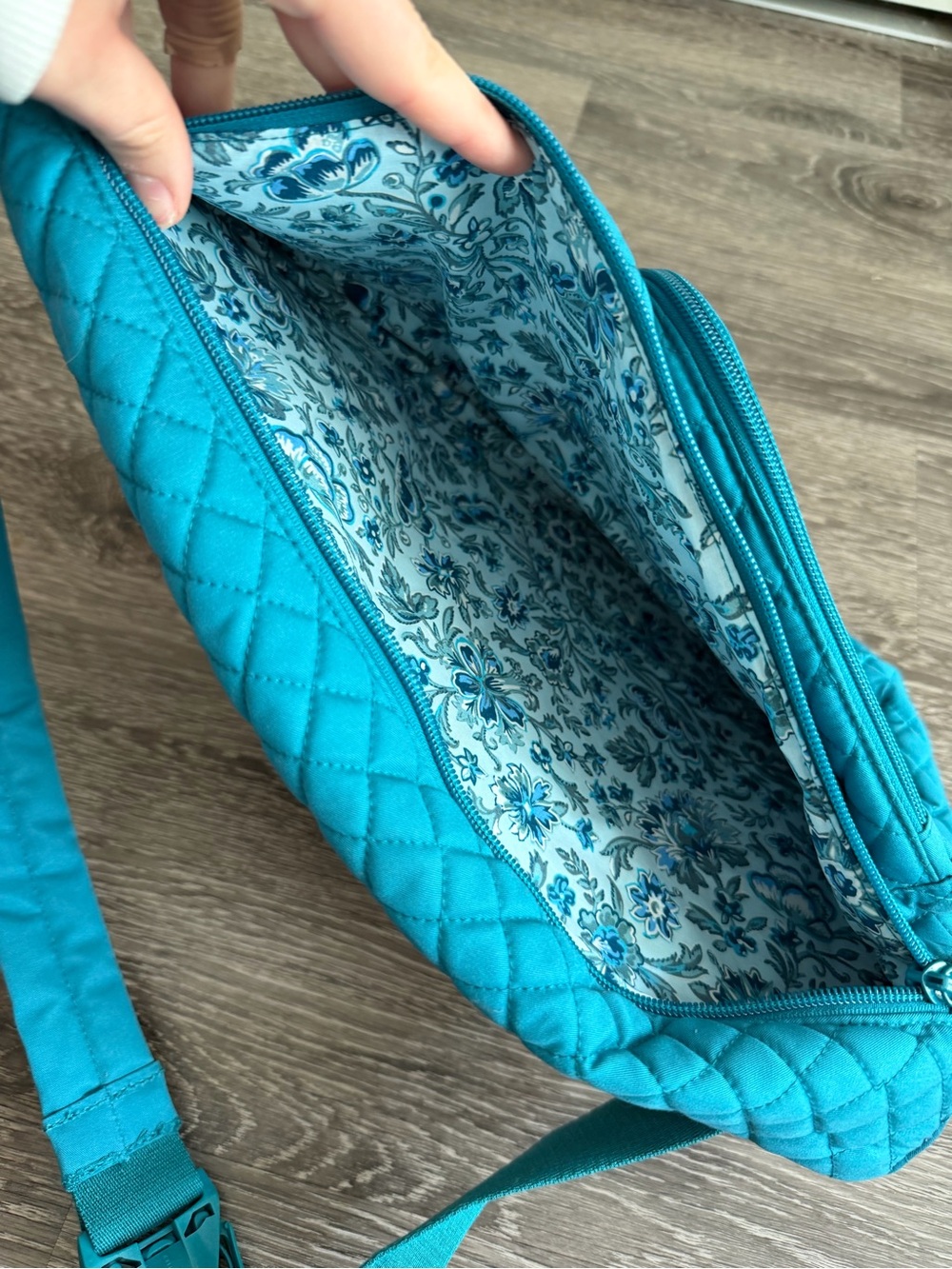 Vera Bradley Solid Cotton Sling Backpack - Picture 3 of 6